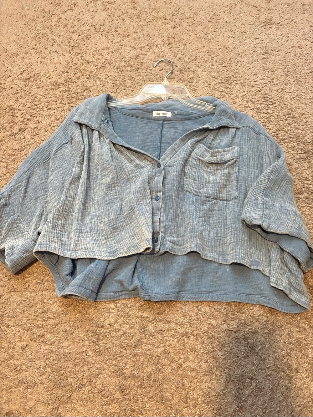 Day+Moon cropped blouse